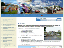 Tablet Screenshot of carmarthenshirehalls.org.uk
